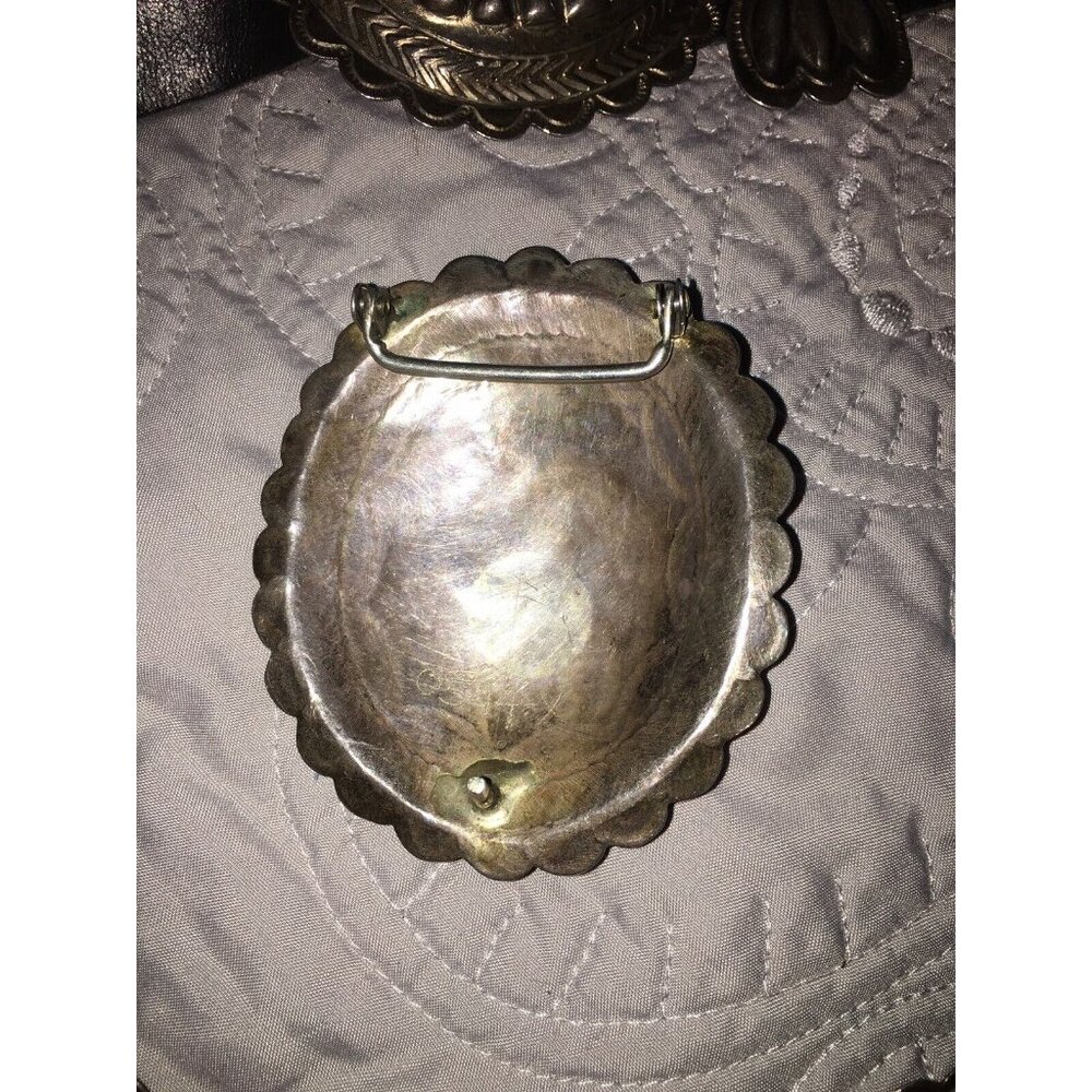 Vintage 1960s Navajo Sterling Stamped Domed Handmade 11 Pc Concho Belt Turquoise - Picture 3 of 12